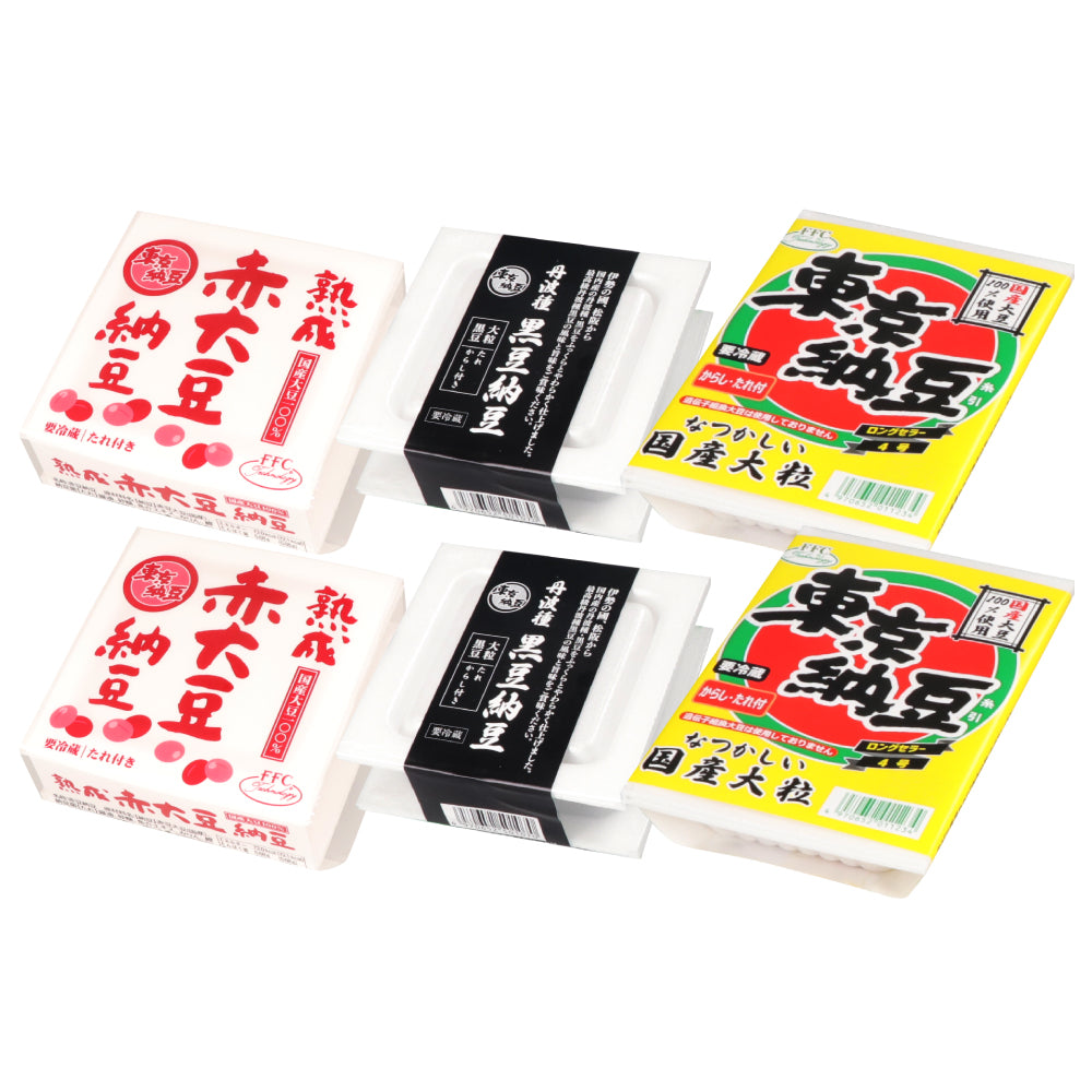 東京納豆 赤・黒・黄 大豆三彩セット