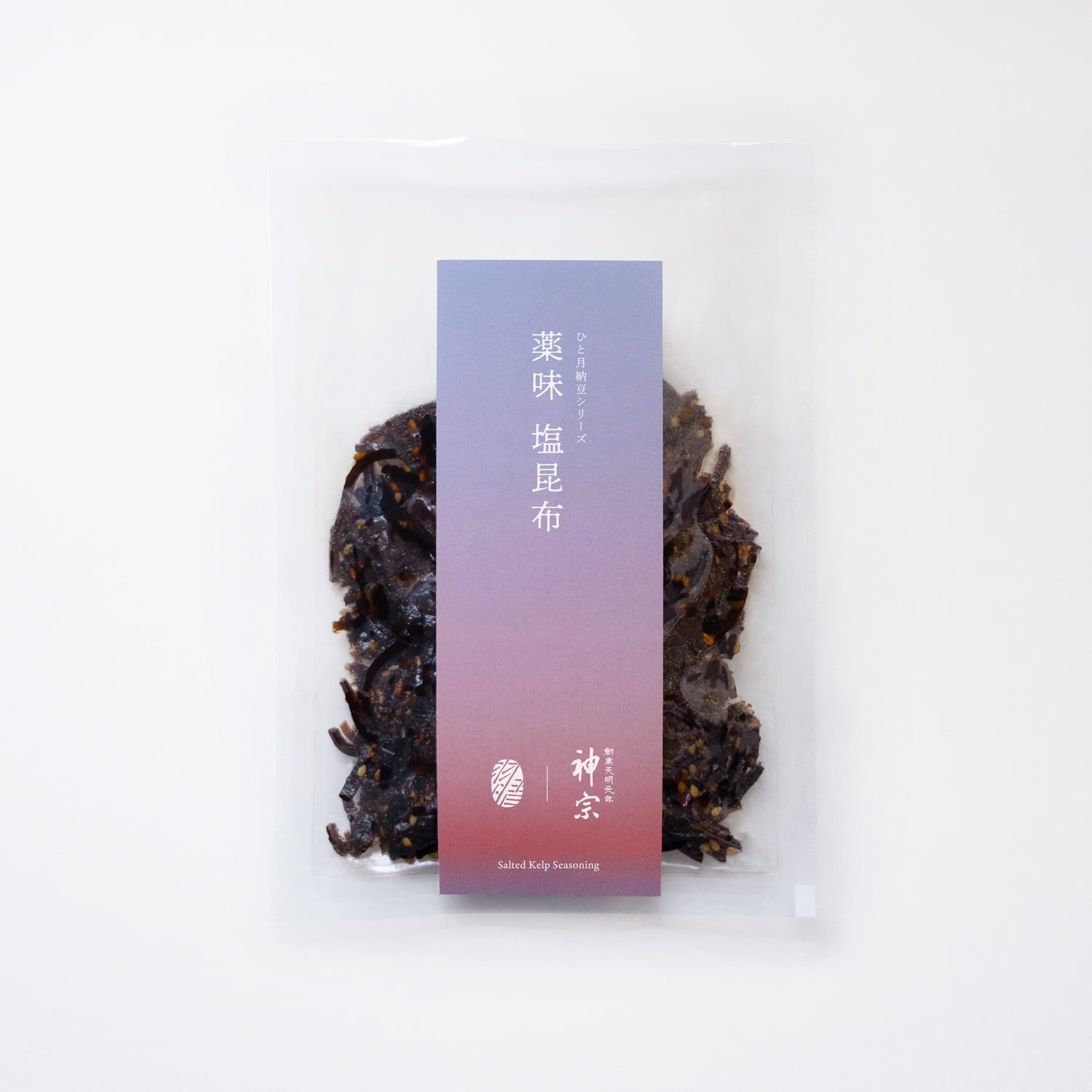 ひと月納豆シリーズ／薬味塩昆布