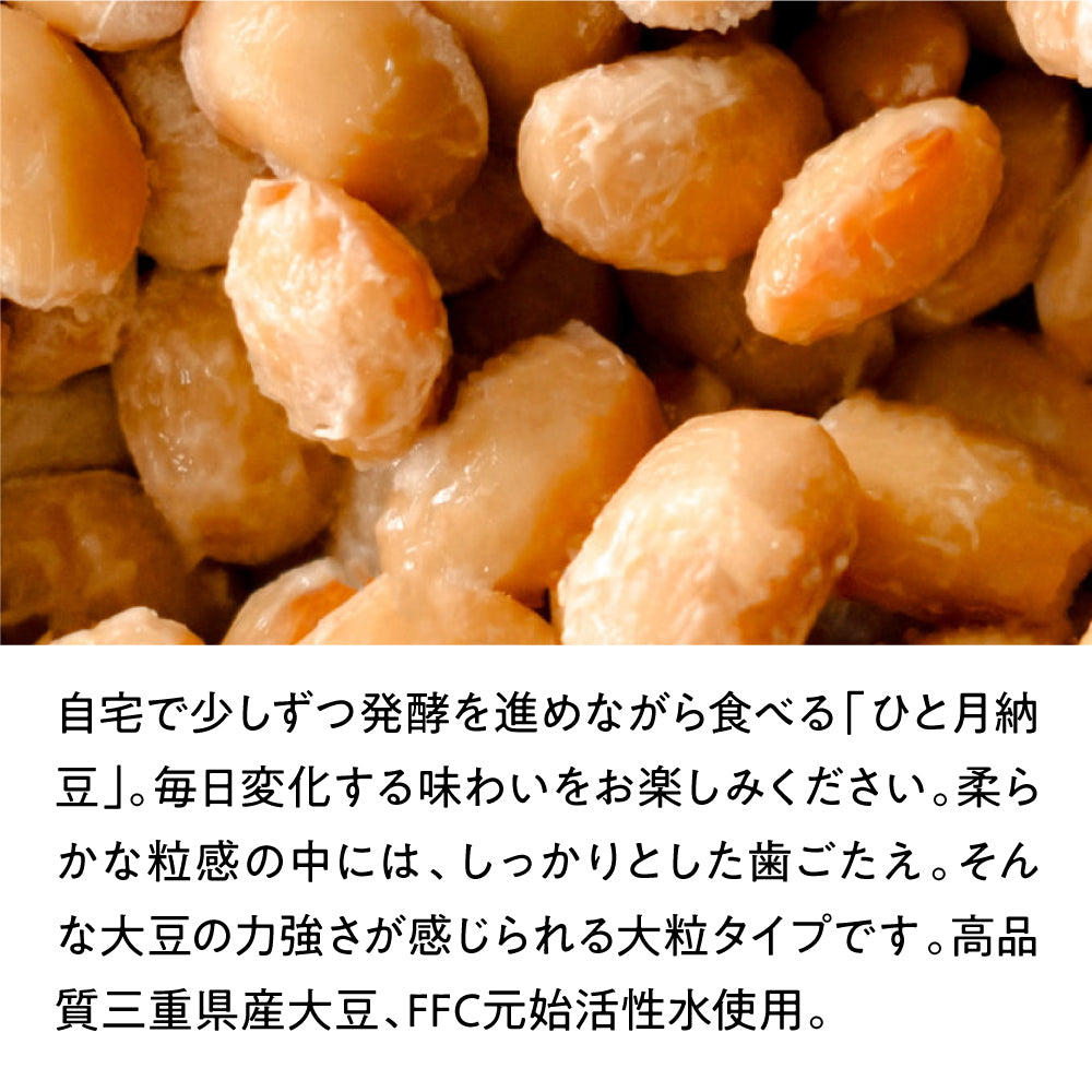 【たれ付】ひと月納豆／大粒+小袋タレ4g×10袋