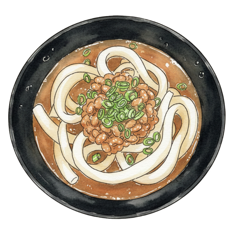 納豆おろしうどん