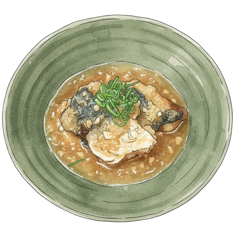 鯵の納豆卸し煮